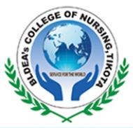 BLDEAs College of Nursing Tikota logo