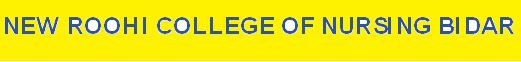 New Roohi College of Nursing Bidar logo
