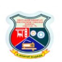 Meenakshi Krishnan Polytechnic College Pammal logo